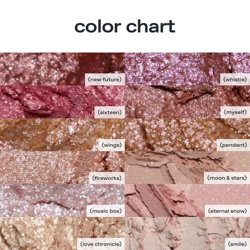 Glow Anime Eyeshadow Palette - 12-Color High-Pigment Multi-Finish | Blendable Matte, Shimmer & Metallic | 0.33 oz