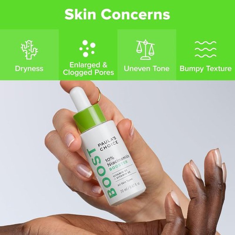 Paula's Choice BOOST 10% Niacinamide Face Serum - Pore Minimizer with Vitamin B3 & C | Fragrance-Free, 0.67oz