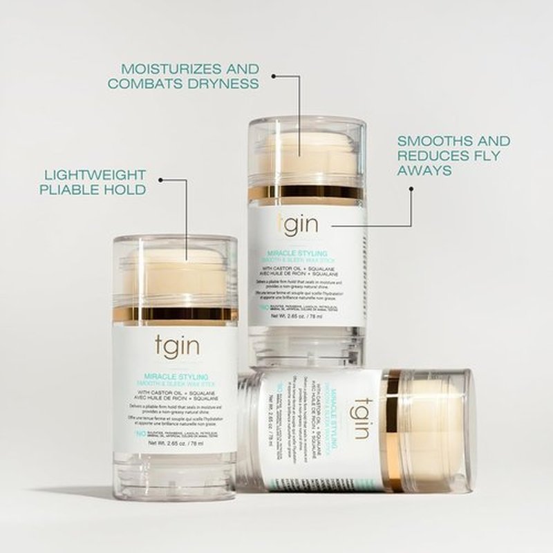 Thank God It's Natural Smooth & Sleek Wax Stick - Miracle Styling for Effortless Slicked-Back Hair