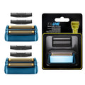FXONE Shaver Replacement Foil and Cutter Compatible with BaBylissPRO FXONE Double Foil Stick Shaver,FX79RF2G Hypoallergenic Extra-close Shaver Replacement Head (Blue/2 Packs)