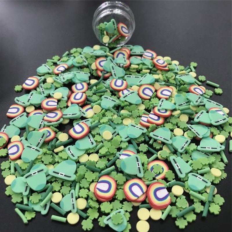 PrettyG 50g Pack Mixes Slices Supplies Polymer Soft Clay DIY Decoration for Resin Nail Art Slime Cake Dessert MS02