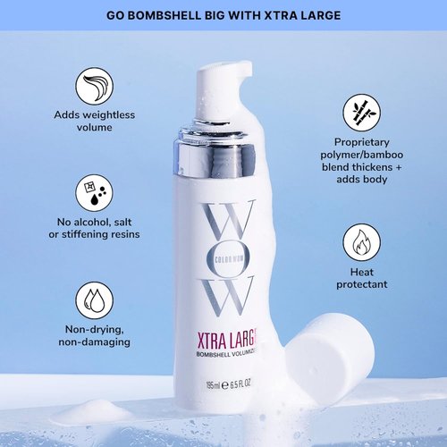 Color Wow Xtra Large Bombshell Volumizer - Alcohol-Free Formula for Lasting Volume & Thickness