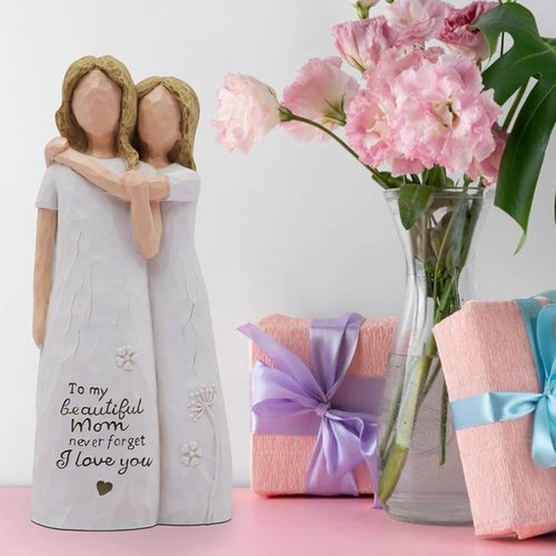 Regine Switzerland | Hand-Painted Sculpted Figurine - Heartfelt Birthday Gift for Mom from Daughter