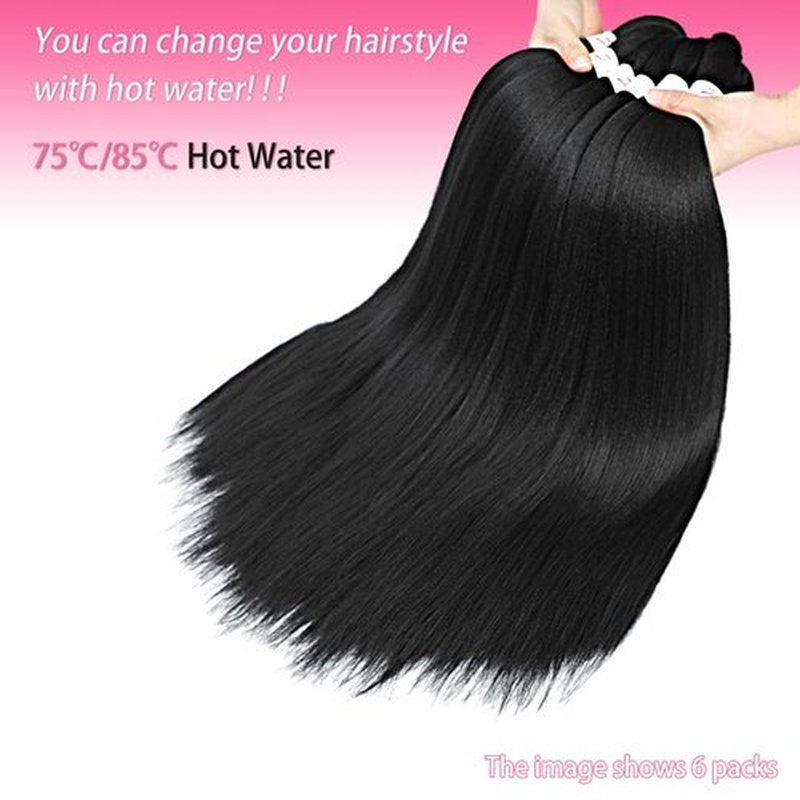 Pre Stretched Braiding Hair 26 inch 1B Braiding Hair for Black Women 3Packs Crochet Boho Braiding Hair Non Toxic (26 Inch(3packs),1B)