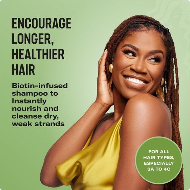 Mielle Organics Rosemary Mint Biotin Shampoo - Moisturizing Formula for Stronger Hair (12 oz)