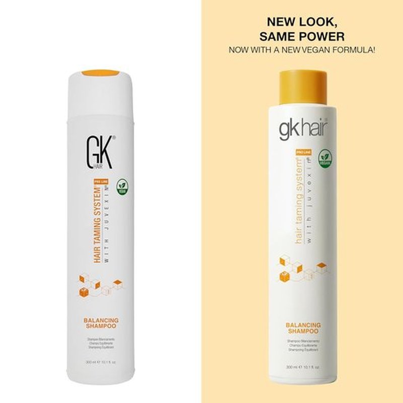 GK HAIR Balancing Shampoo - Cleanses & Removes Buildup with Keratin Treatment | 10.1 Ounce for Oily, Flaky Scalp
