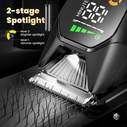 ENSSU Hair Clippers for Men, Cordless Hair Clipper Kit with Adjustable 4 Length Setting, Professional Barber Clippers and Trimmer Set, Rechargeable Barber Clippers for Hair Cutting & Grooming