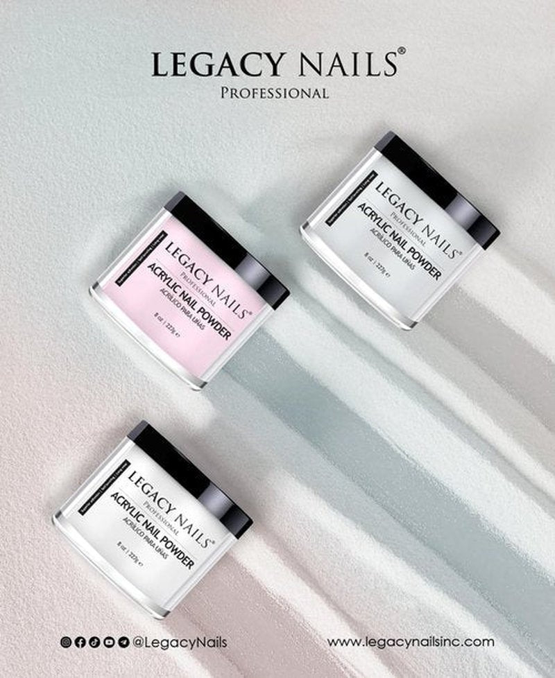 Legacy Nails Professional PINK ACRYLIC POWDER - 30g / 1oz. - High-Quality, Fast-Drying Formula for Nail Extensions, Sculpting & Overlays, Salon-Grade, Long-Lasting Finish