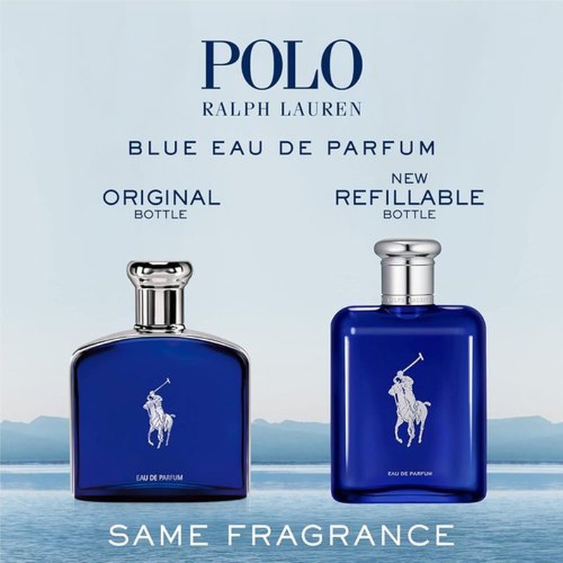 Ralph Lauren Fragrances - Polo Blue Eau de Parfum - Fresh Aquatic Men's Cologne - Citrus & Vetiver Notes