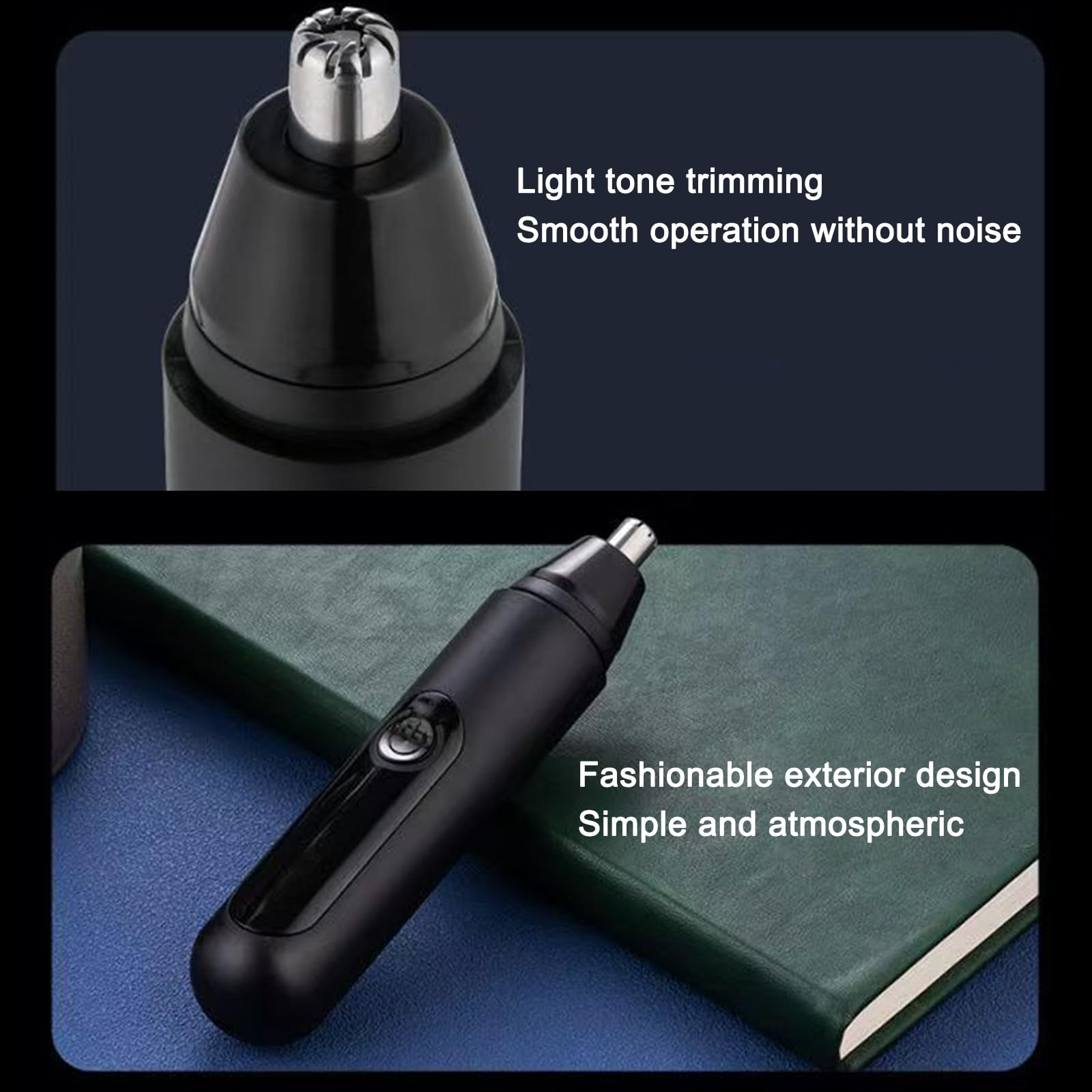 HILYC Professional Nose Hair Trimmer, LED Display, USB Rechargeable, Waterproof Double-Edge Blade for Men, Women, IPX7 Rated, 2026 Model (Round Bottom)