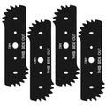 Bularie 7-1/2" Electric Edger Blades 50018386 Compatible with Worx WG896 WG895 Lawn Edger Blades - Replacement 7.5" Lawn Edger Steel Blade for Craftsman Edger Blade, Replace WA0034, 71-86880, 4 Pack