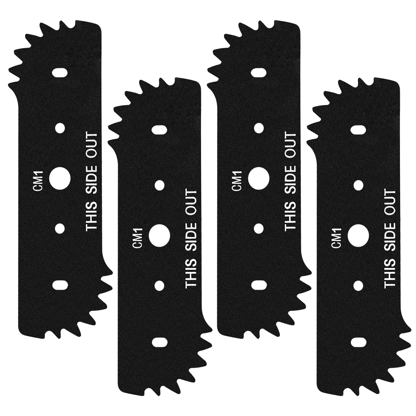 Bularie 7-1/2" Electric Edger Blades 50018386 Compatible with Worx WG896 WG895 Lawn Edger Blades - Replacement 7.5" Lawn Edger Steel Blade for Craftsman Edger Blade, Replace WA0034, 71-86880, 4 Pack