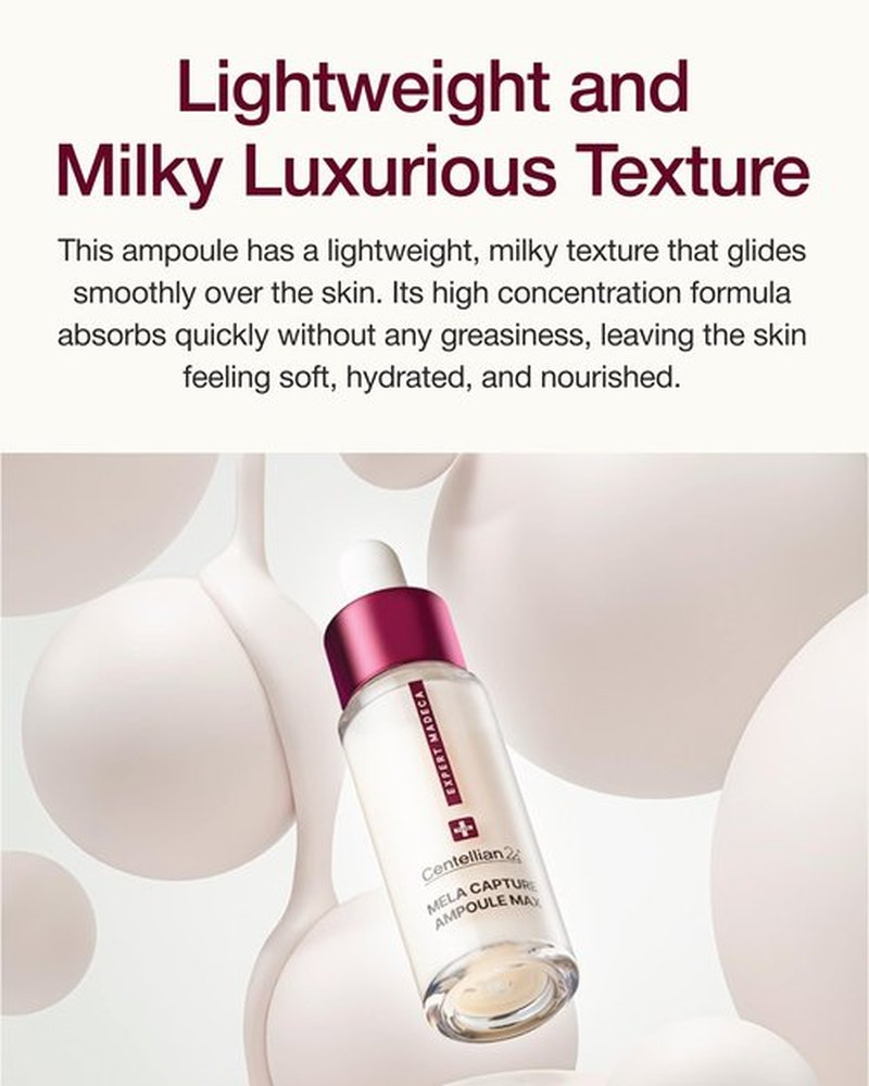 CENTELLIAN 24 Expert Madeca Mela Capture Ampoule Max (Madeca Mela 0.5fl oz) High Concentration Serum for Melanin Reduction, Wrinkle & Enhanced Skin Elasticity - TECA Centella Asiatica Extract