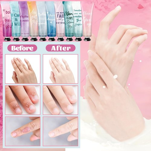 Leelosp 20 Pack Employee Appreciation Team Gift Bulk Travel Size Hand Cream Inspirational Natural Fragrance Hand Lotion Winter Thank You Gift for Women Teacher Nurse Coworker Staff Baby Shower