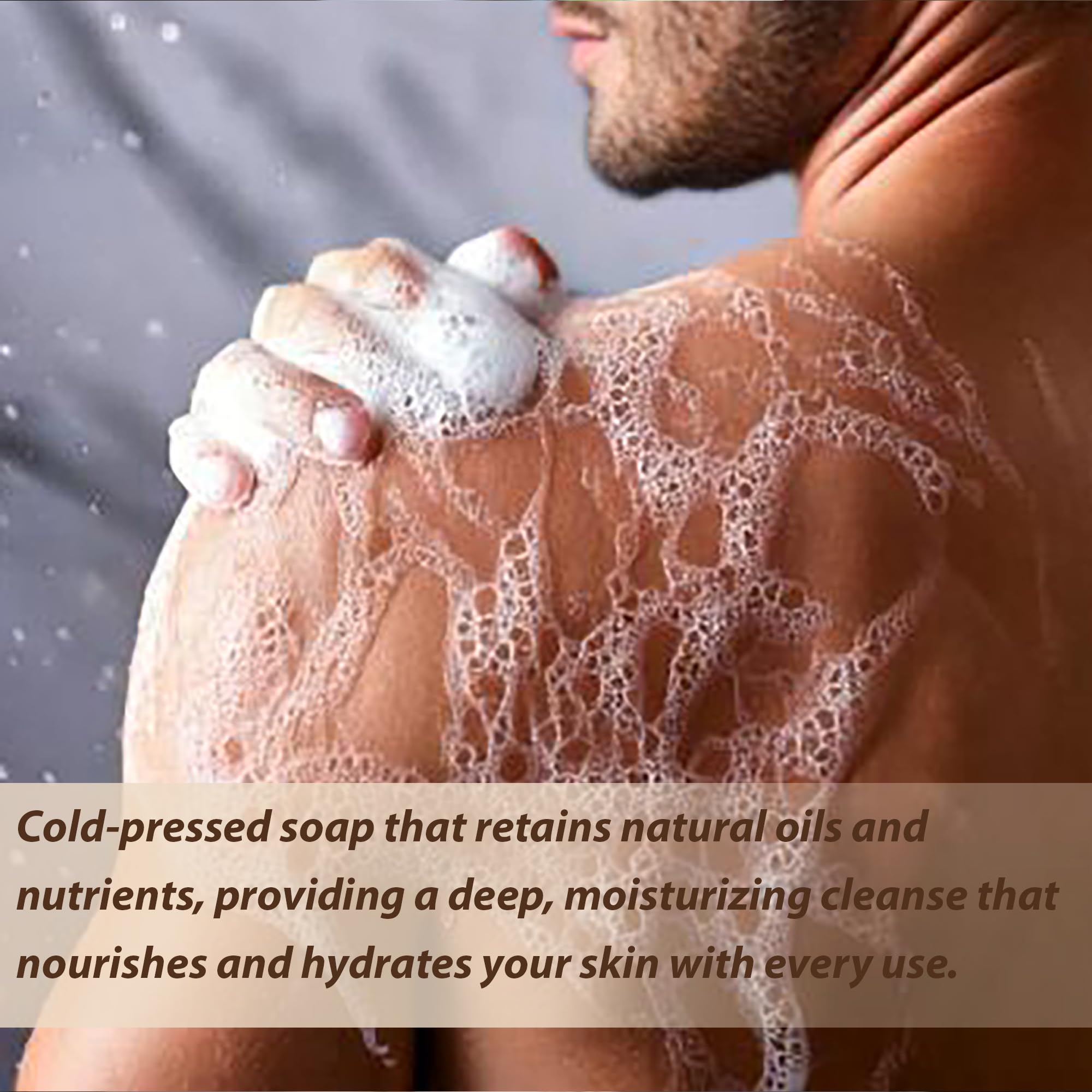 Natural Splash Body Care Natural Handmade Cold Press Bar Soap - Coconut and Oat – Aloe Vera and Vegetable Collagen - Soft Exfoliating Formula