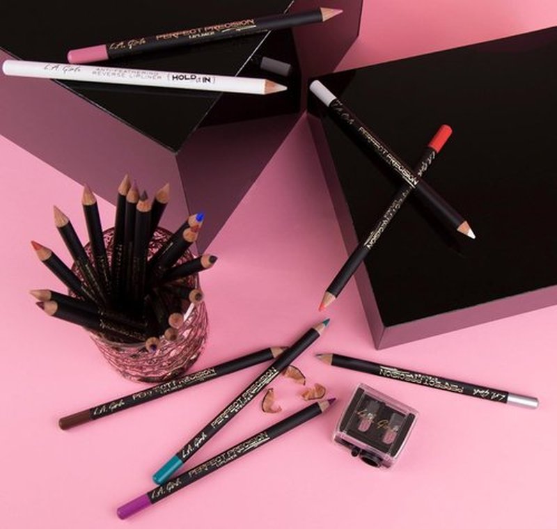 L.A. Girl Perfect Precision Lipliner - Deep Red Shade for Flawless Definition | Long-Lasting Formula