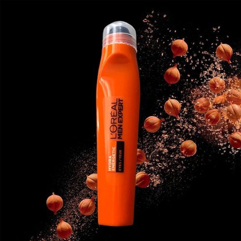 L'Oréal Men Expert Eye Roll-On - Hydra Energetic Formula with Vitamin C to Reduce Dark Circles | 10ml