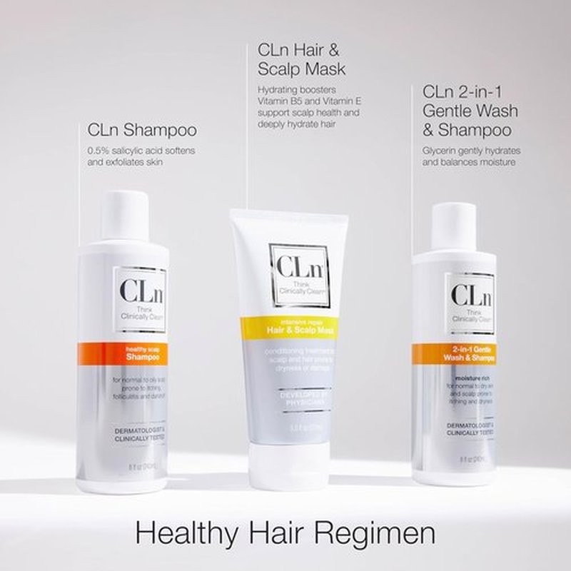 CLn® Hair & Scalp Mask Conditioner - Deep Hydration for Dry & Damaged Hair, Eucalyptus Scent, 6 fl. oz.