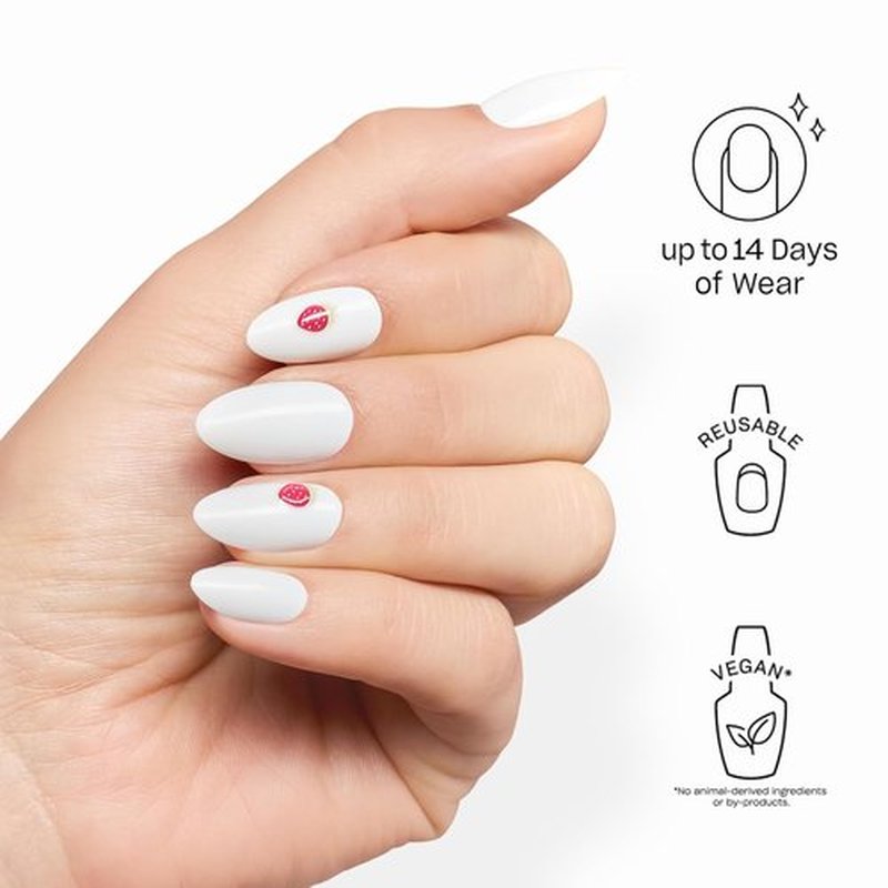 OPI On Point Press On Nails - Short Round, Squoval & Almond Styles | 30 Count with Glue | Long Lasting & Reusable