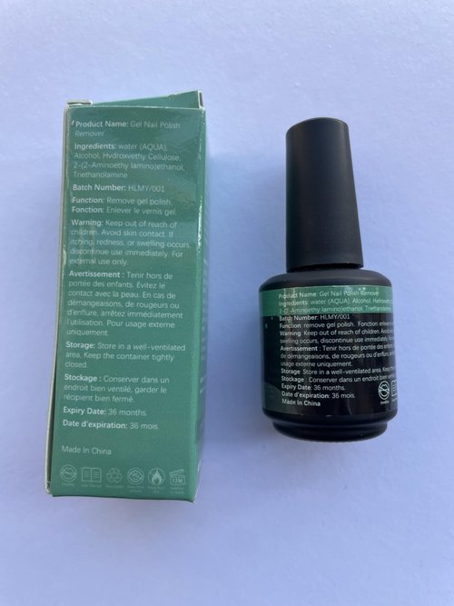 Gel Nail Polish Remover Kit with Tools, 15ml No Soak or Foil Needed, Fast Removal in 2-5 Minutes, Includes Cuticle Pusher & Nail File, Safe for Home DIY