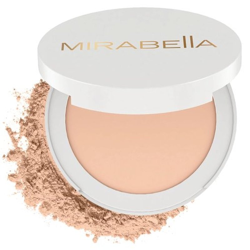 Mirabella Invincible Pure Press Foundation - HD-Finish Buildable Mineral Powder Compact, Medium M9