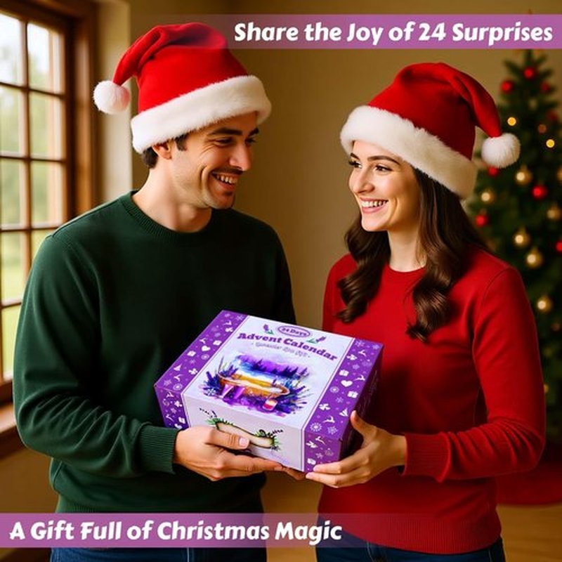 Advent Calendar 2026 Adult Women -24 Days of Christmas Advent Calendar for Mom, Wife, Girlfriend, Sister, Her - Lavender Spa Gifts Basket Set Includes Coffee Mugs, Scented Candle, Bath Salt, Soap