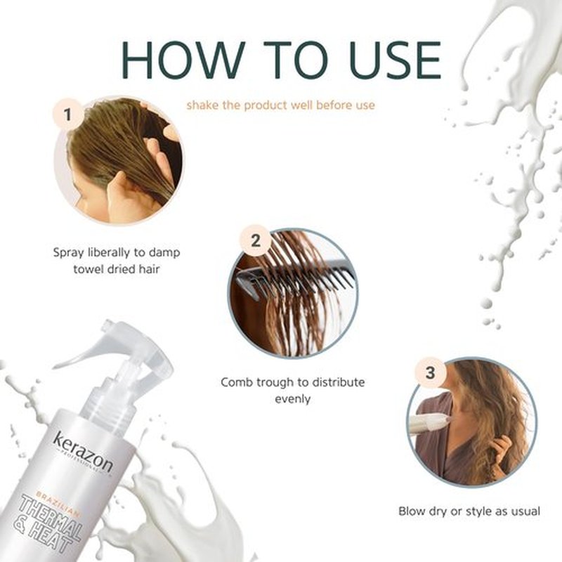 Skiennix Brazilian Thermal Hair Primer - 6.76 Fl. Oz | Anti-Frizz, Heat Protection & Damage Repair