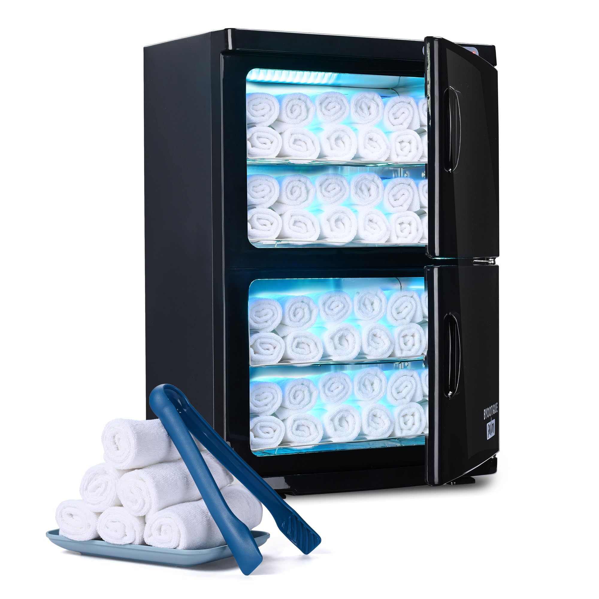 BYOOTIQUE Towel Warmer Cabinet for Facial, 46L Extra Large Capacity, 2in1