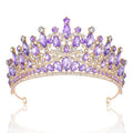 CAVETEE Birthday Crowns for Girls, Purple Tiaras and Crowns for Women and Girls Princess Crown and Tiara for Birthday Queen Parties Pageant Prom
