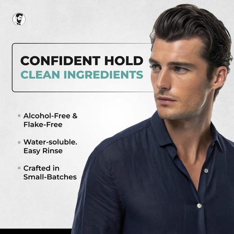 Gentlemen Republic Hair Gel - 24-Hour Shine & Hold, Humidity Resistant, Alcohol-Free, 8oz