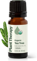 Plant Therapy Organic Tea Tree Oil - 100% Pure & USDA Certified Organic for Skin, Hair & Toenails | 10 mL (1/3 oz)