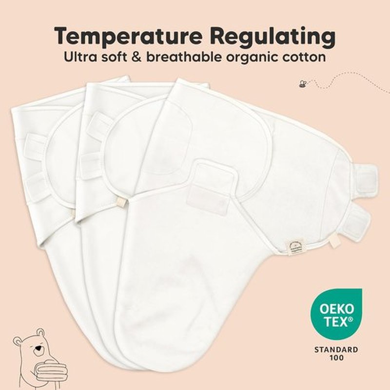 Organic Baby Swaddle Sleep Sacks by [Brand Name] - Soft & Snug for Newborns 0-3 Months | 3-Pack in The Wild 2
