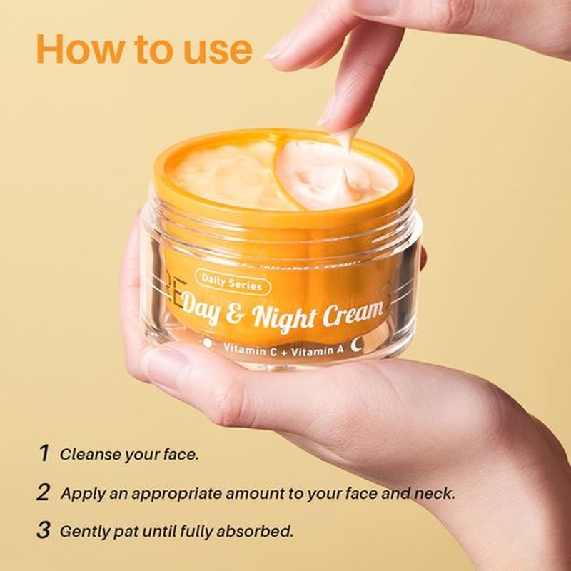SPODARE Day/Night Cream Set, Anti-Wrinkle Hydrating Day Gel with Vitamin C, Firming Renewal Night Cream with Vitamin A, 2-in-1 Anti-Aging Duo for All Skin Types, 2 * 1.7 Fl Oz