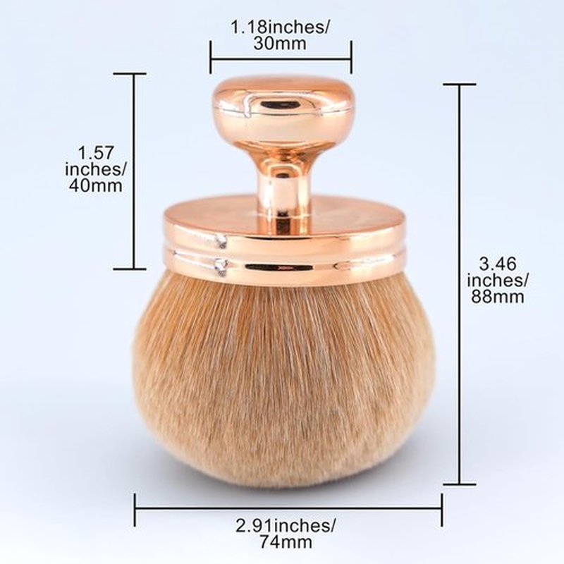 Skiennix Extra Large Body Makeup Brush - 74mm Wide-Headed Kabuki Brush for Self Tanner & Bronzer Blend
