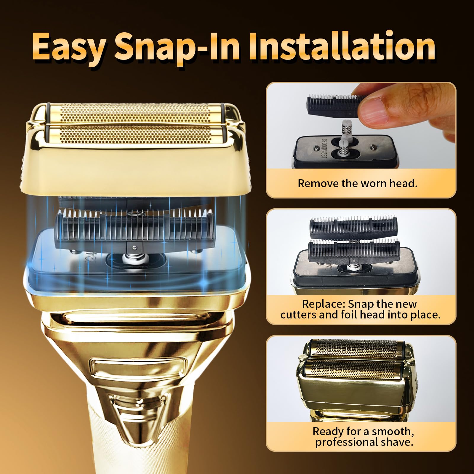 Double Replacement Foil for BaBylissPRO FXONE BlackFX Foil Stick Shaver