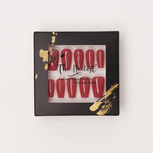 The Nailest - Instant Luxury Acrylic Press-on Nails-Tapered Square- Cosmo Rose