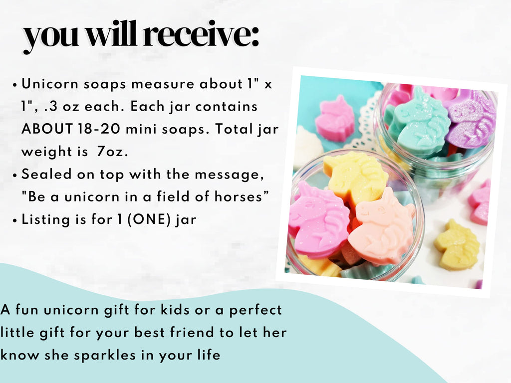 Girl Gift UNICORN SOAP Be a Unicorn in a Field of Horses Rainbow birthday party favor Easter basket