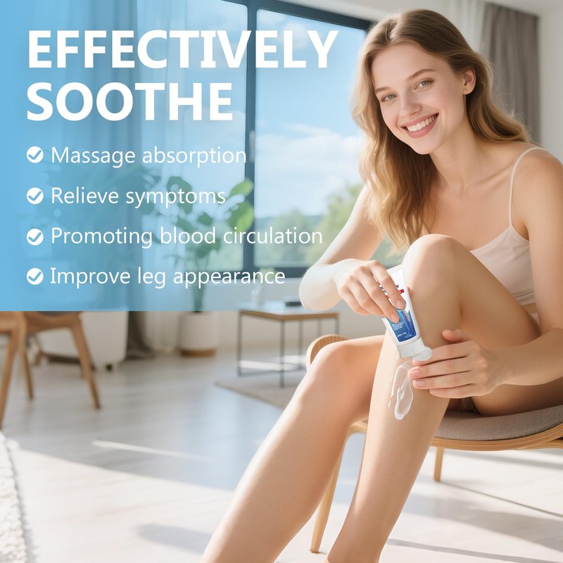 Varicose Veins Cream for Leg, Herbal Formula to Improve Skin Appearance & Smoothness, Ideal for Long-Standing Professionals