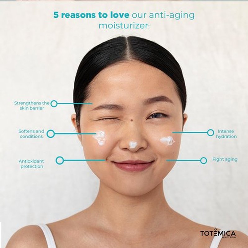 TOTEMICA Face Moisturizer - Anti-Aging Serum with Niacinamide & Hyaluronic Acid | Vegan & Cruelty-Free (1.69 Fl Oz)