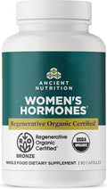 Ancient Nutrition Women's Hormones Capsules - Supports Hormone Health & Digestion | 90 Count, Organic & Gluten-Free