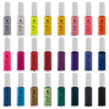 SHANY Nail Art Set Nail Polish - Glitter, Metallic, Pearls, Neon and Matte Nail Polish Nail Art Drawing Decoration Set With Built-in Thin Nail Art Brush - 24 Famous Colors Nail Polish Bulk