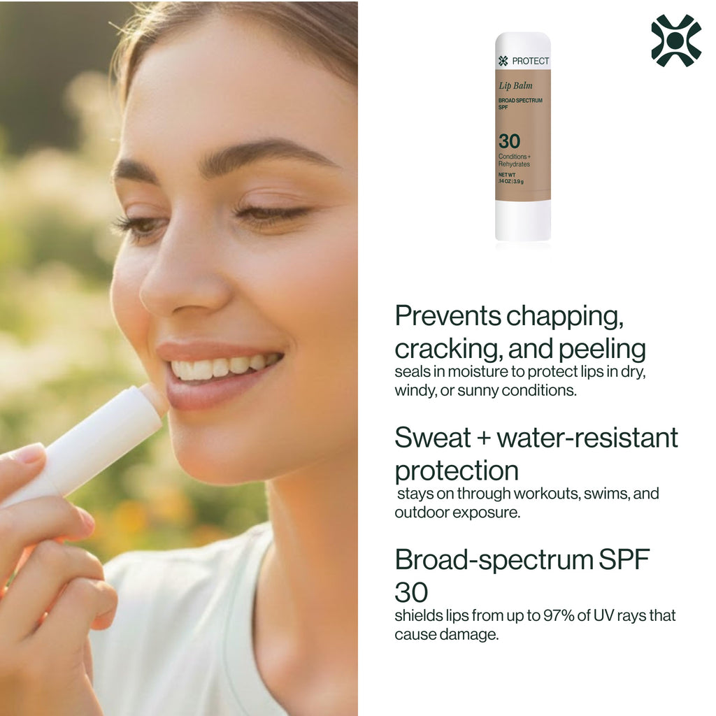 Dermasport SPF 30 Lip Balm 2 Pack – Hydrating SPF Lip Balm for Dry, Chapped Lips – National Ski Patrol Partner – Water & Sweat Resistant for Men & Women