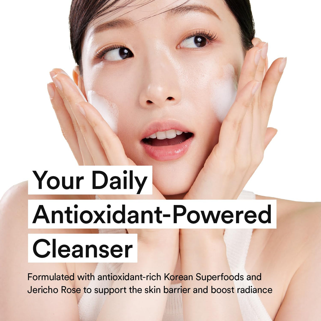 VEGANIFECT Gel Cleanser, Gentle Exfoliation and Face cleanser for Sensitive Skin, Korean Skin Care, Vegan, 6.93 Fl Oz
