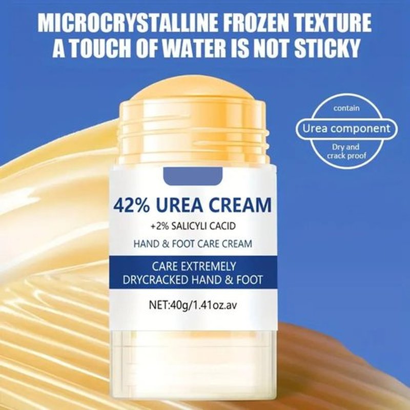 42% Urea plus 2% Salicylic Acid Foot Cream, Foot Balm for Dry Cracked Feet Knees Elbows Hands Hydrate & Nourish Foot Care for Softens Skin Exfoliates Dead Skin Smoothing Skin Women and Men 1.41oz