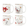 Lenox Snoopy Valentine's Day Entertaining Collection, Mug Set, 4-Piece