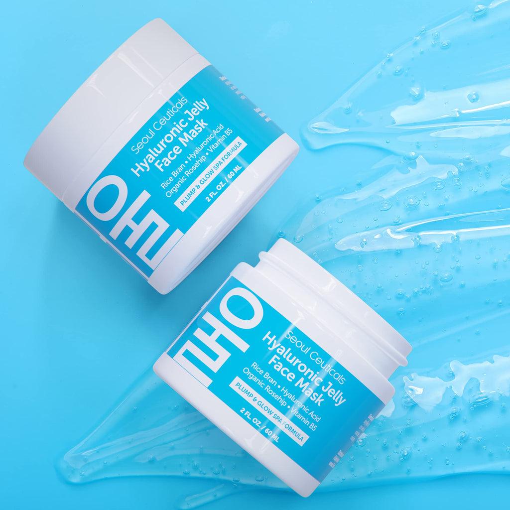 SeoulCeuticals Korean Skin Care Set - Contains Snail Cream Moisturizer + Korean Jelly Mask - This Potent Korean Skincare Set Provides Healthy, Youthful & Glowing Skin
