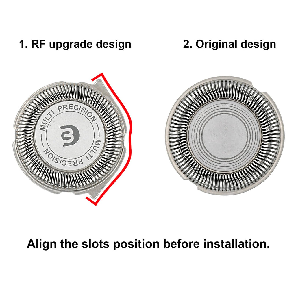 SH30 Replacement Heads for Philips Norelco Shaver Series 3000, 2000, 1000 and S1560, SH30 Blades for Philips Norelco 3900, 3600, 2400, 6 Pieces of Pack