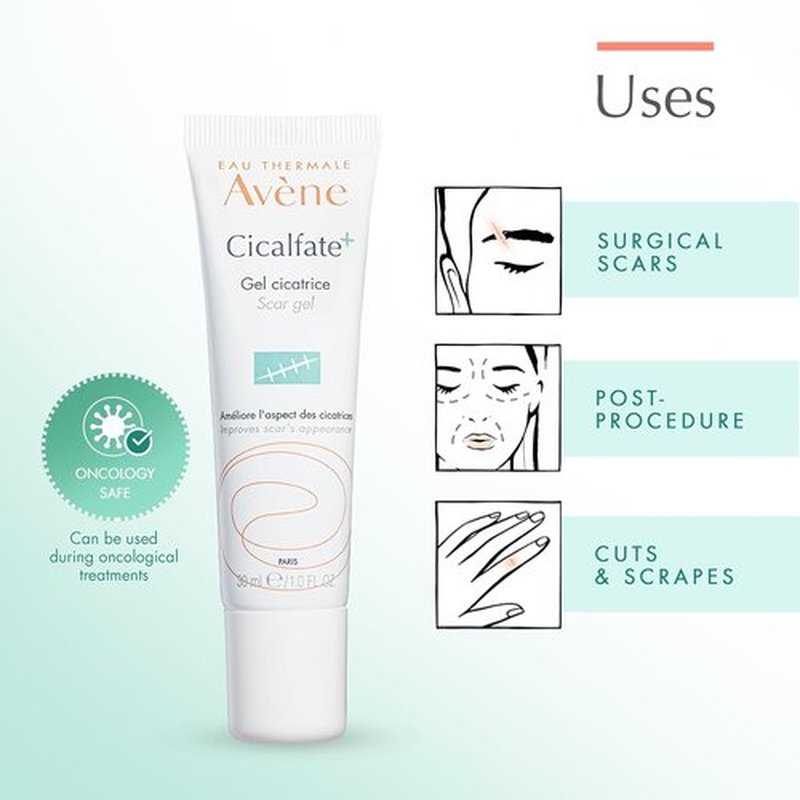 Avène Cicalfate+ Scar Gel - Improve Scar Appearance with C+-Restore & Hyaluronic Acid | 40ml