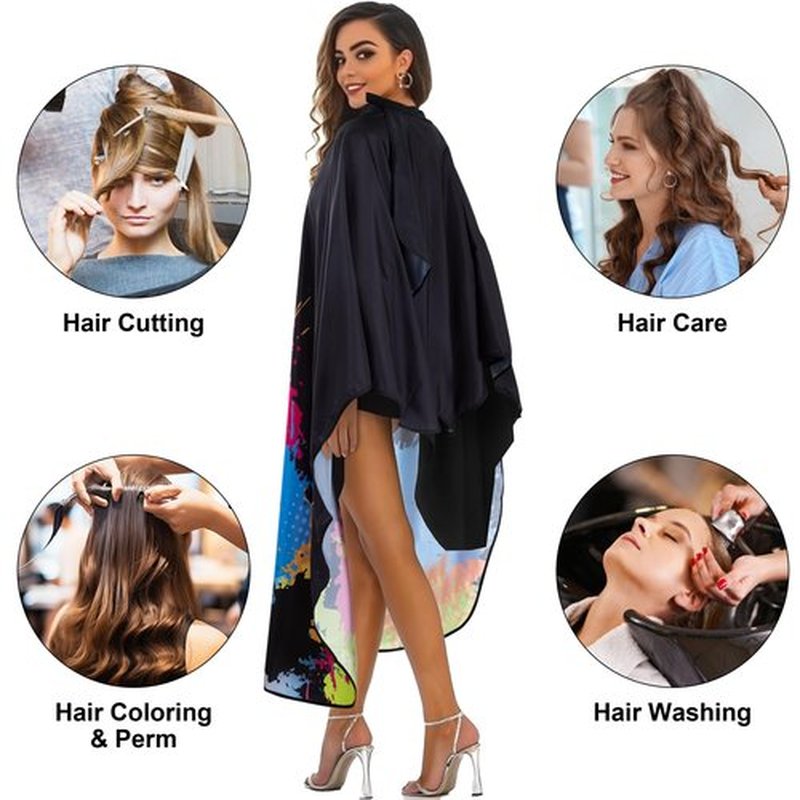BSFHH Professional Salon Cape Polyester Barber Cape Hair Cut Capes,54”x62”