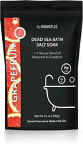 Dead Sea Bath Salt Soak - Relaxing & Detoxifying 21 Mineral Formula | 14oz Grapefruit Infused Essential Oils